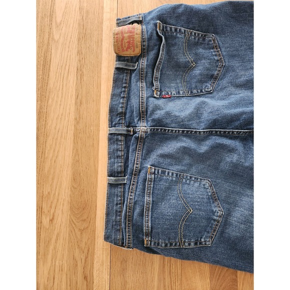 Levis 559 Jeans Mens 44x32 Blue Denim Pants Relaxed Straight Casual Adult - Picture 3 of 8